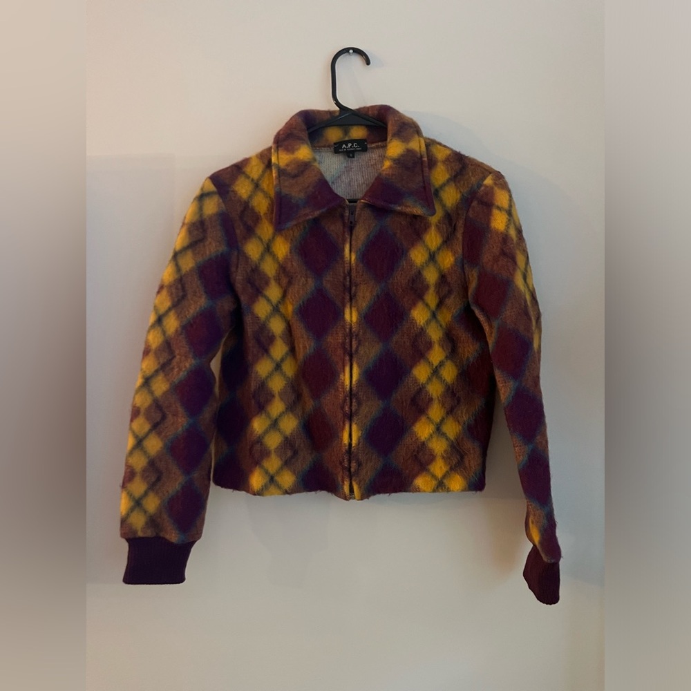 A.P.C. Argyle wool jacket
